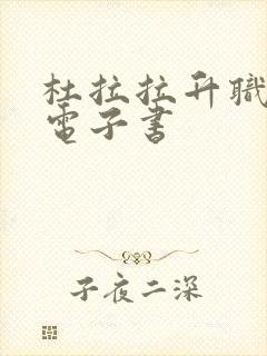 杜拉拉升职记 电子书