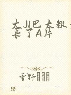 大JI巴太粗太长了A片