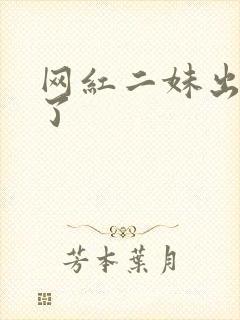 网红二妹出啥事了