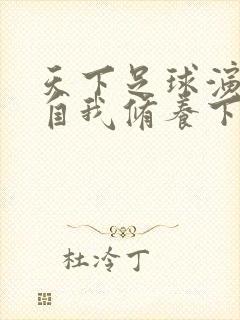 天下足球演员的自我修养下