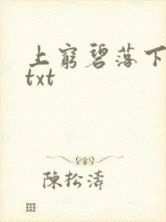 上穷碧落下黄泉txt