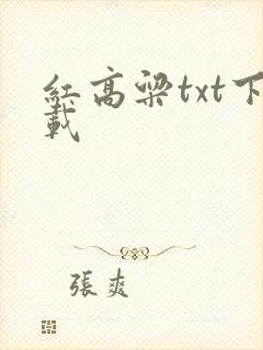 红高粱txt下载