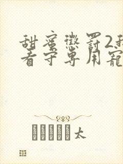 甜蜜惩罚2我是看守专用宠物