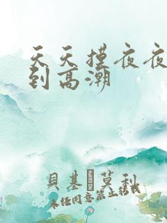 天天摸夜夜摸摸到高潮