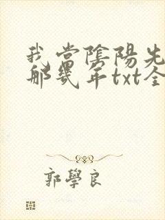 我当阴阳先生的那几年txt全集下载
