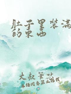 肚子里装满了他的东西