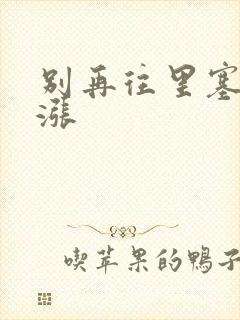 别再往里塞了好涨