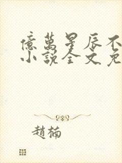 亿万星辰不及你小说全文免费阅读