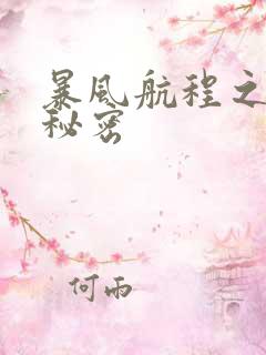 暴风航程之南海秘密