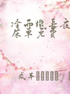冷面机长夜夜洗床单免费