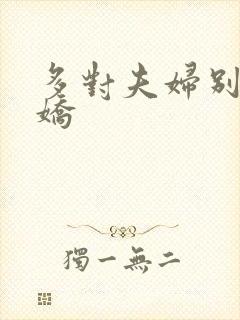 多对夫妇别墅群娇