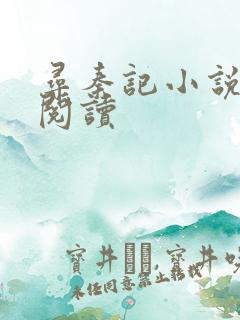 寻秦记小说在线阅读