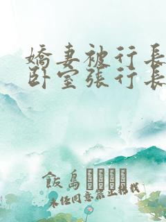 娇妻被行长抱进卧室张行长全文