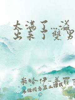 太满了...溢出来了双男动漫