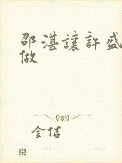 邵湛让许盛自己做