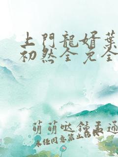上门龙婿叶辰萧初然全免全集