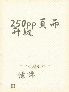 250pp页面升级