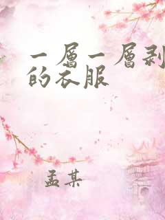 一层一层剥开我的衣服