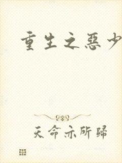 重生之恶少