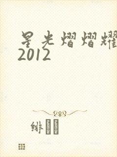 星光熠熠耀保良2012