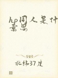 hp同人是什么意思