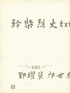干柴烈火txt