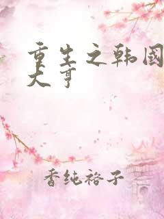 重生之韩国娱乐大亨