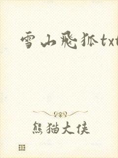 雪山飞狐txt