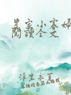 农家小寡妇免费阅读全文