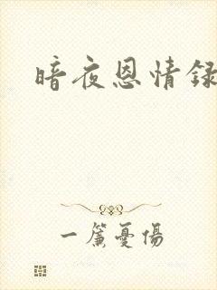 暗夜恩情录