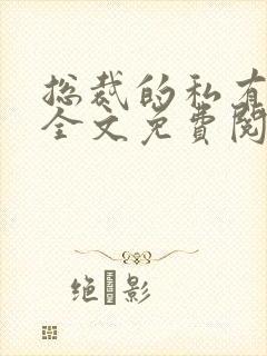 总裁的私有宝贝全文免费阅读