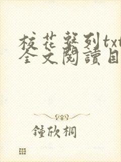 校花系列txt全文阅读目录