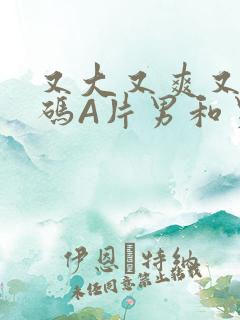 又大又爽又黄无码A片男和男