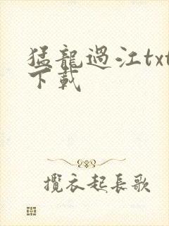 猛龙过江txt下载
