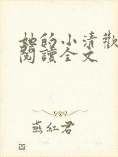 她的小清欢免费阅读全文