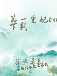第一皇妃txt下载