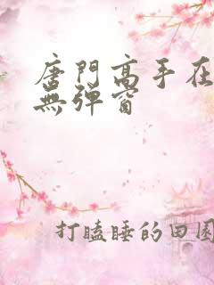 唐门高手在异世无弹窗
