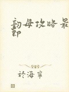 韵母攻略最新章节