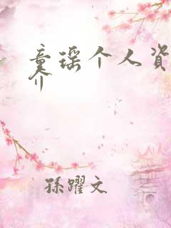 童瑶个人资料简介