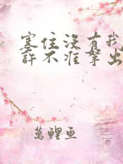 塞住没有我的允许不准拿出来