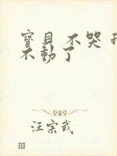 宝贝 不哭 我不动了