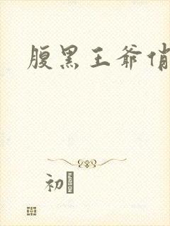 腹黑王爷俏医妃