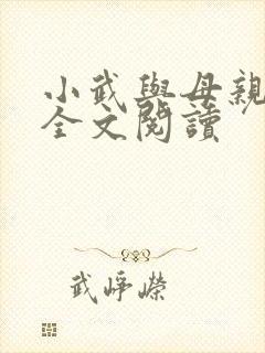 小武与母亲小说全文阅读