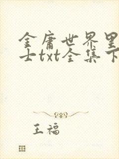 金庸世界里的道士txt全集下载