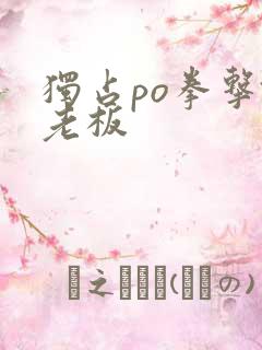 独占po拳击馆老板