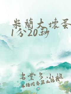 米兰大坏蛋真空1分20秒