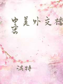 中美外交档案解密