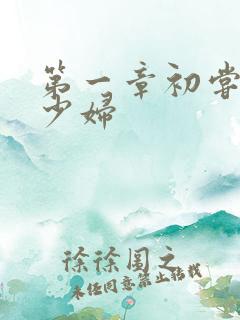 第一章初尝极品少妇