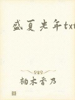 盛夏光年txt