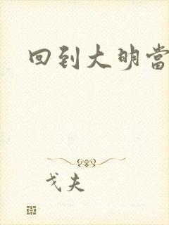 回到大明当才子